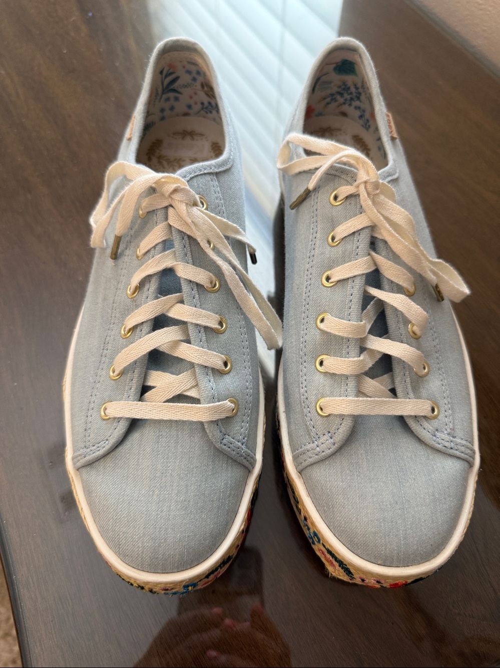 Keds x Rifle Paper Rosalie embroidered sneakers - Picture 2 of 5
